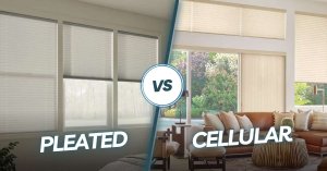Comparison between pleated and cellular shades for window treatments